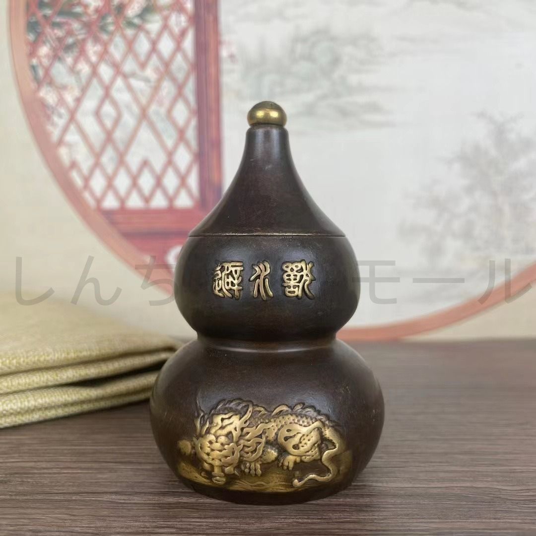 瓢箪 オブジェ 置物 ひょうたん 縁起物 合金 家内安全 インテリア 玄関