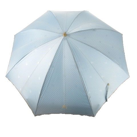BURBERRY　バーバリー　長傘　ブルー バーバリー BURBERRY 雨傘 長傘 ドット ノバチェック ロゴ 総柄 青