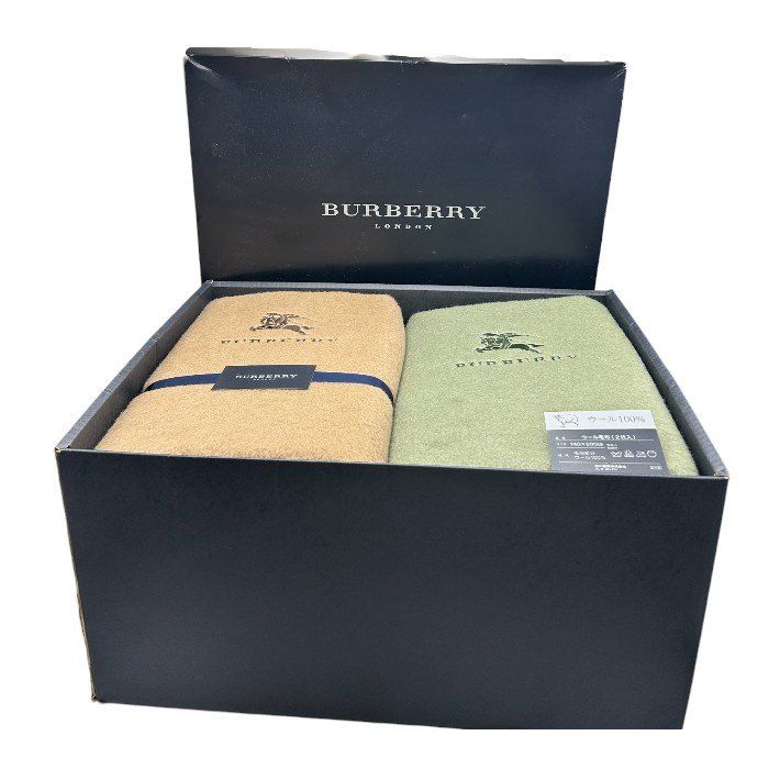 【新品】Burberry バーバリー ウール毛布　西川産業 140×200 バーバリー BURBERRY 西川産業 西川産業株式会社 ウール毛布 140cm
