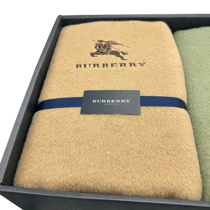 BURBBERRY バーバリー ウール 毛布 2枚 セット BB1550 FST 200 2160