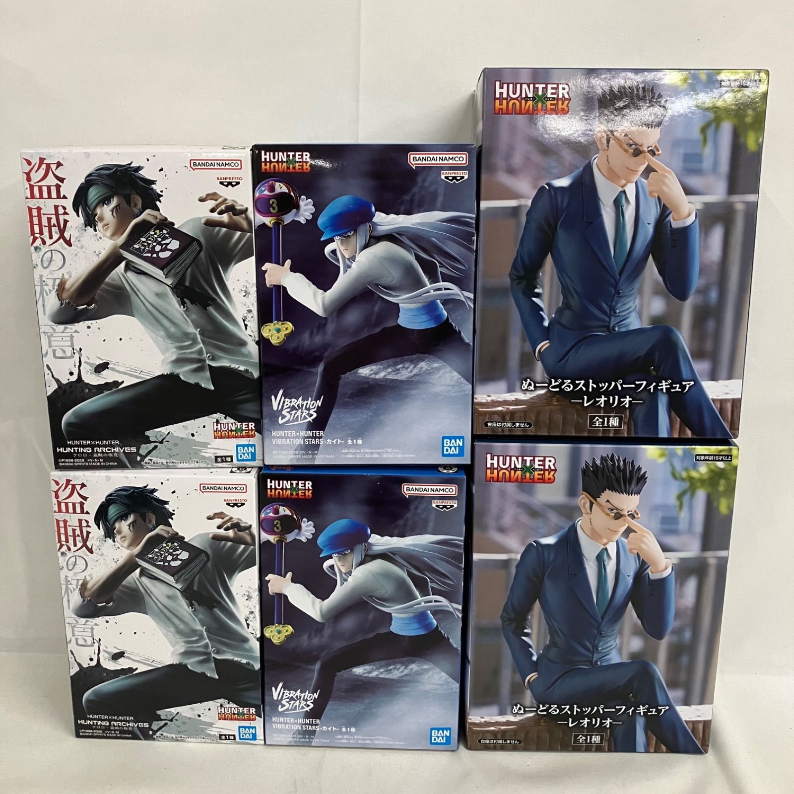 未開封 HUNTER×HUNTER クロロ カイト レオリオ フィギュア 6個セット