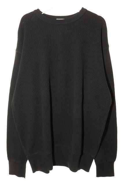 ホワイツビル WHITESVILLE THERMAL T-SHIRT BLACK XL WV69422 サーマル