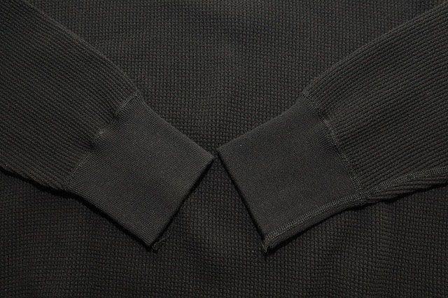 ホワイツビル WHITESVILLE THERMAL T-SHIRT BLACK XL WV69422 サーマル