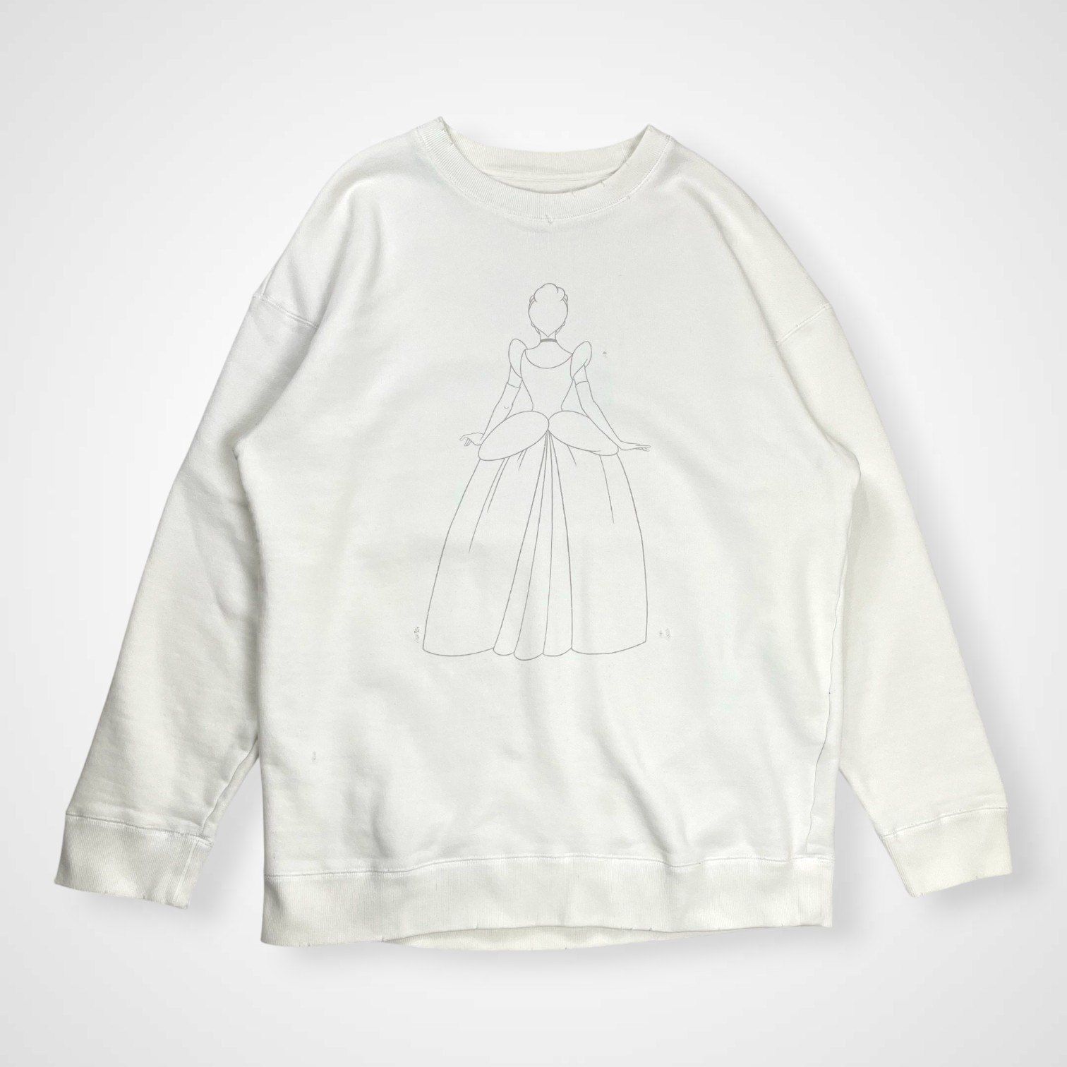 RON HERMAN Disney ロンハーマン ディズニー SWEAT PULL OVER Cinderella スウェット シンデレラ ホワイト SIZE S