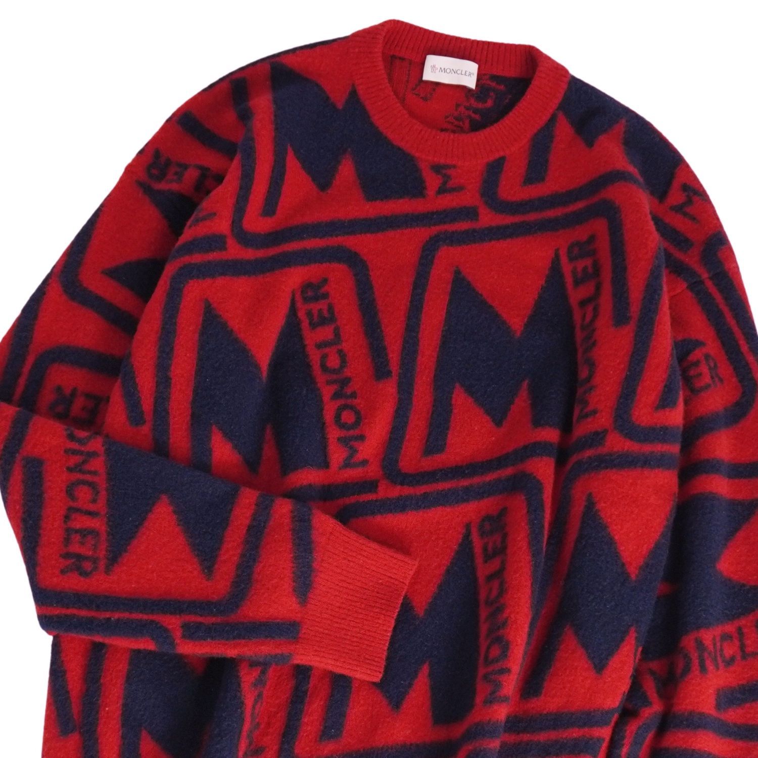 極美品 モンクレール MONCLER ニット セーター ロングスリーブ 長袖 ク