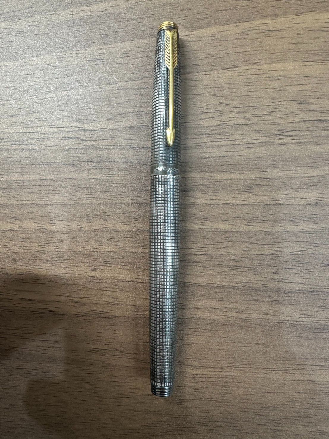 パーカー スタイリング シルバー万年筆XF 14K 極細字 希少なカナダ製