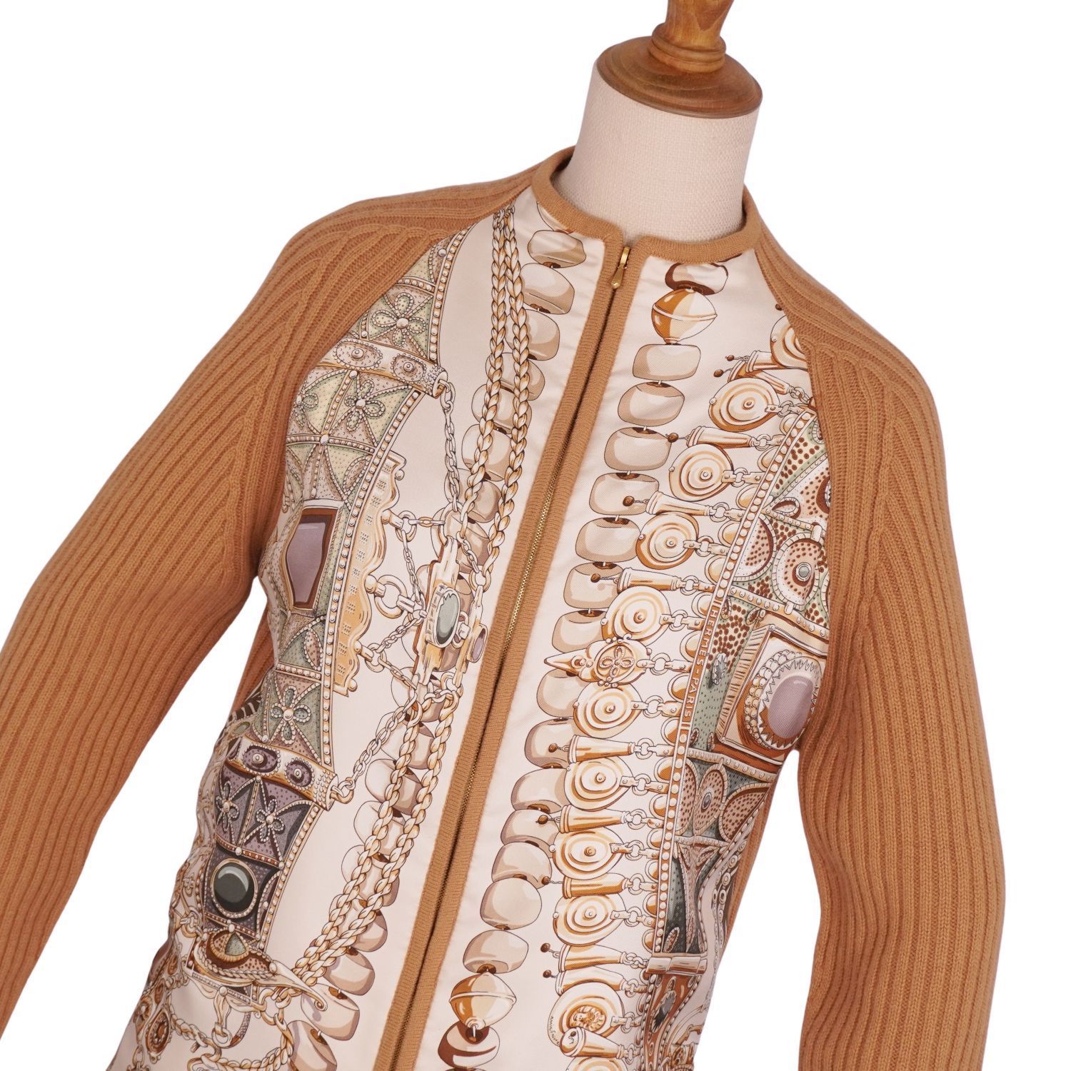 美品 エルメス HERMES マルジェラ期 ニット カーディガン ジップアップ