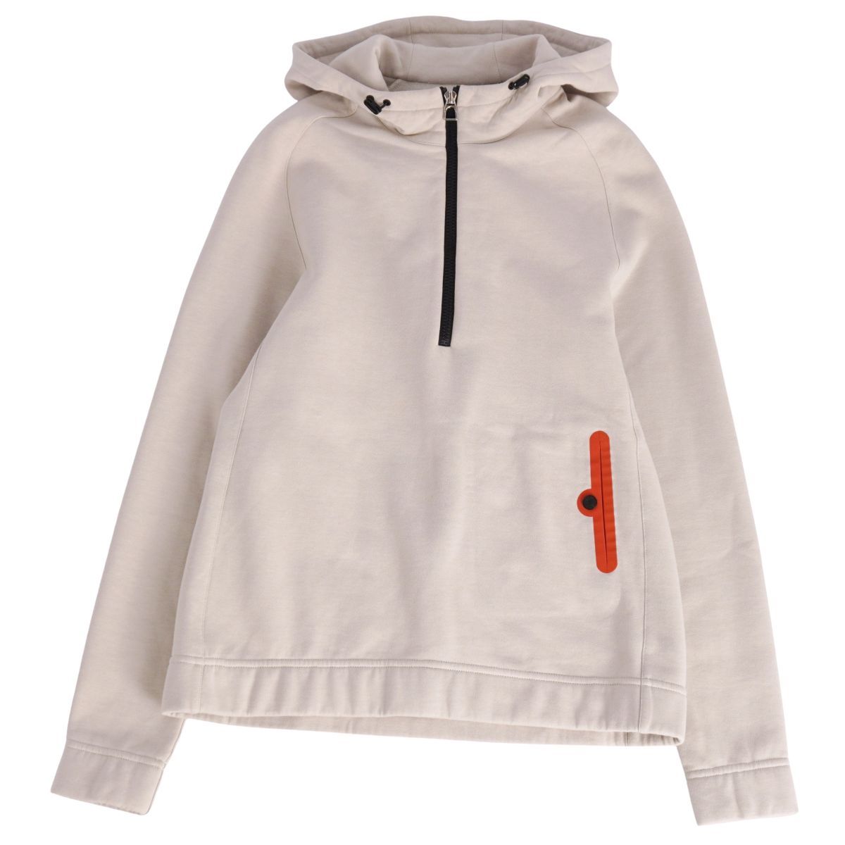 美品 エルメス HERMES パーカー フーディー ハーフジップ スウェット 