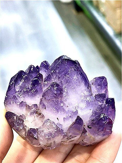 AAA級家庭円満☆天然アメジストクラスターB1128/E318/94B - メルカリ