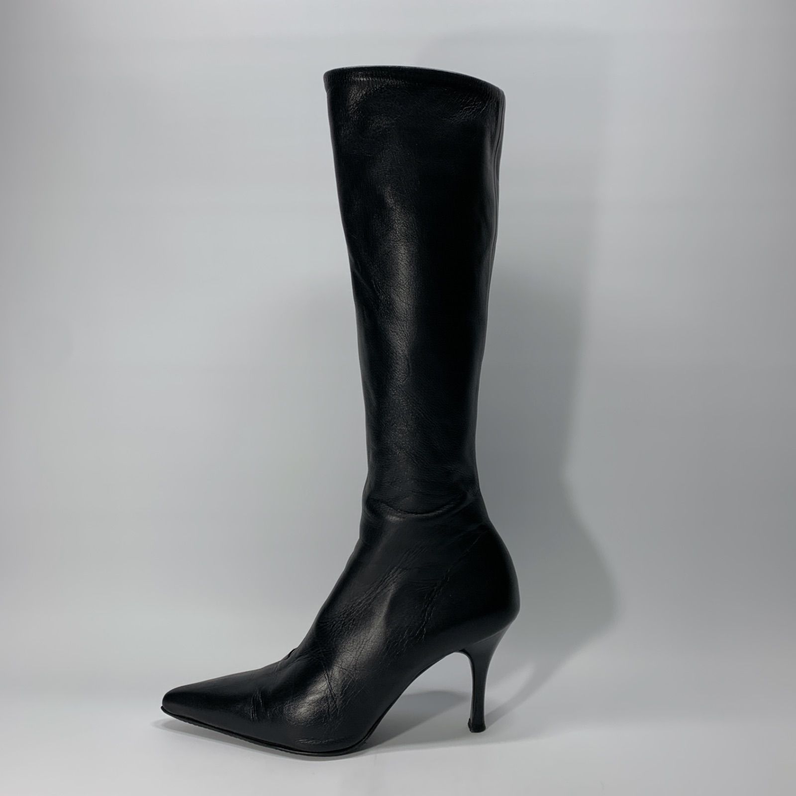 美品◯ DIANA ダイアナ ロングブーツ ブラック ポインテッドトゥ