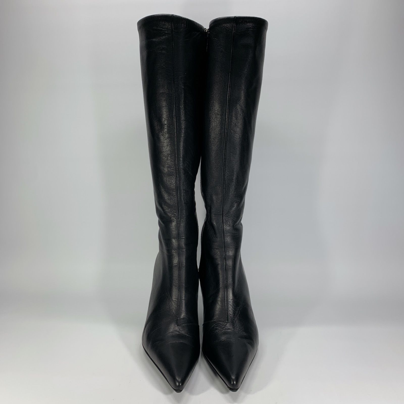 美品◯ DIANA ダイアナ ロングブーツ ブラック ポインテッドトゥ