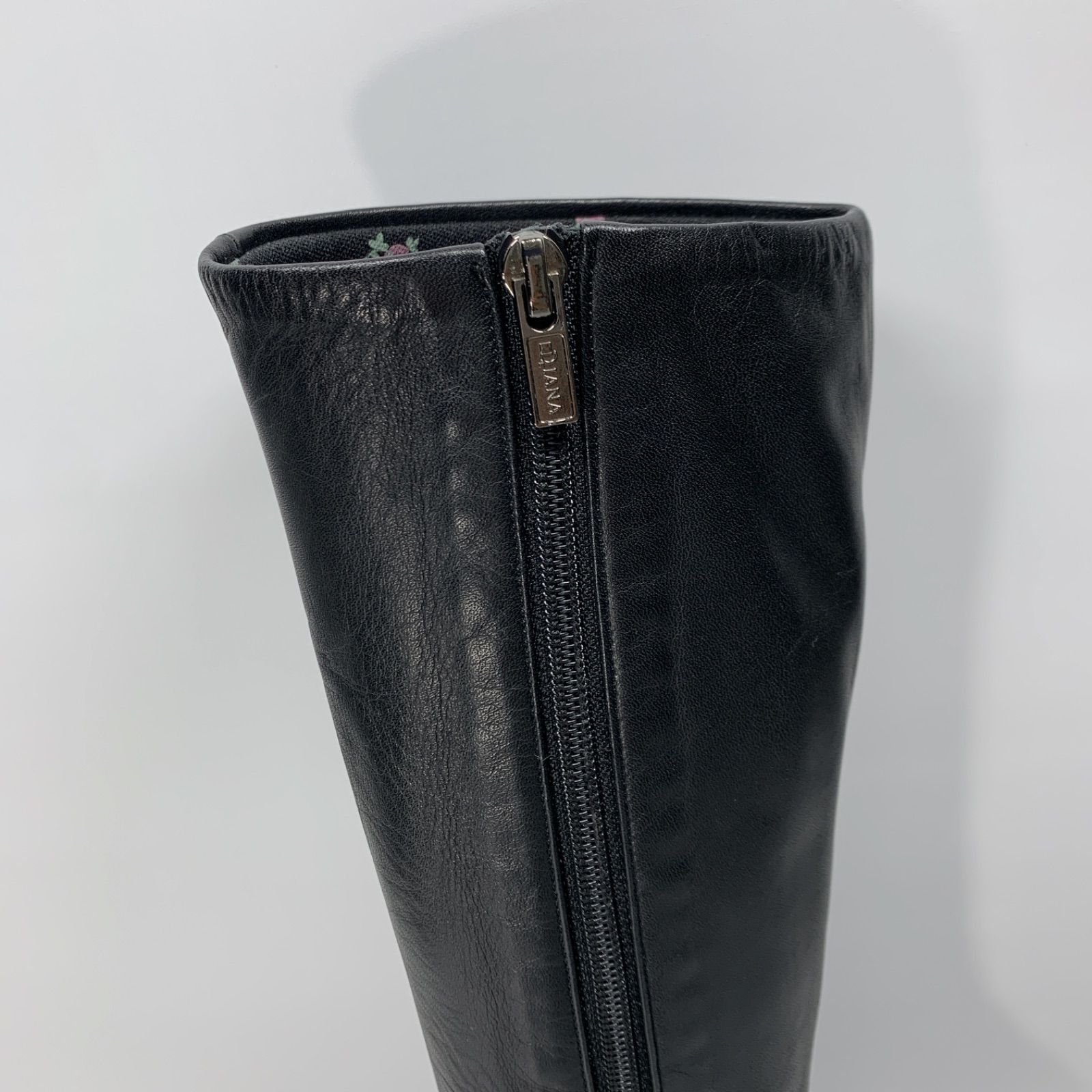 美品◯ DIANA ダイアナ ロングブーツ ブラック ポインテッドトゥ