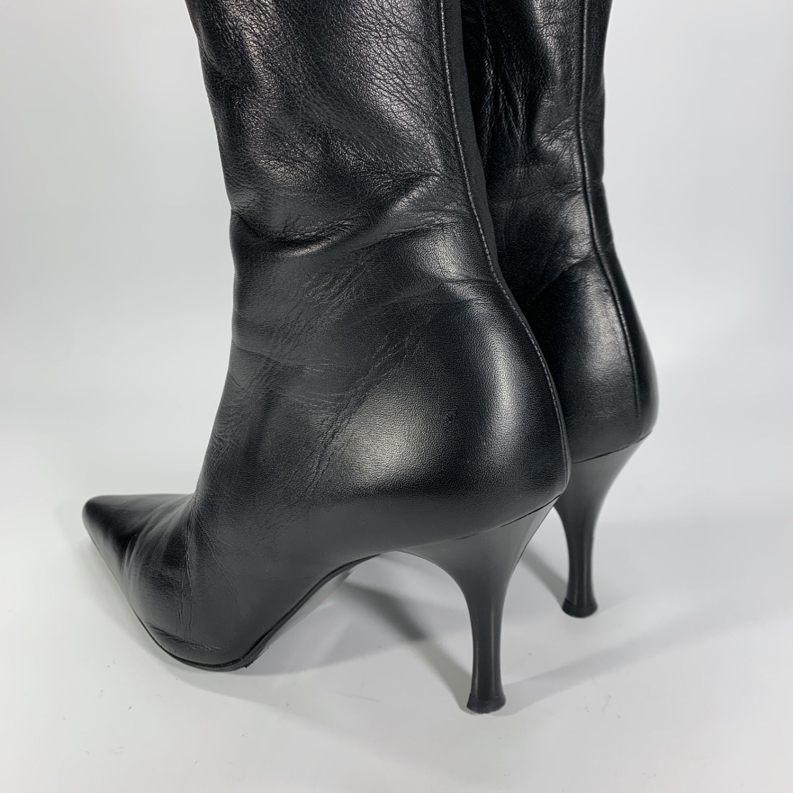 美品◯ DIANA ダイアナ ロングブーツ ブラック ポインテッドトゥ