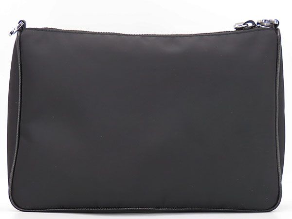 プラダ PRADA Re-Nylon リナイロン 斜め掛け ショルダーバッグ メッセンジャーバッグ クラッチバッグ セカンドバッグ ポーチ付き ブラック 再生ナイロン レザー 2 VH 113