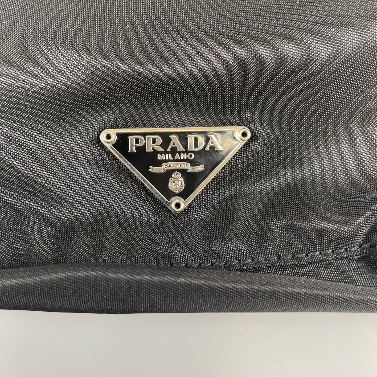  PRADA プラダ その他バッグ ナイロン ブラック ユニセックス トライアングルロゴ 巾着 ポーチ その他 バッグ