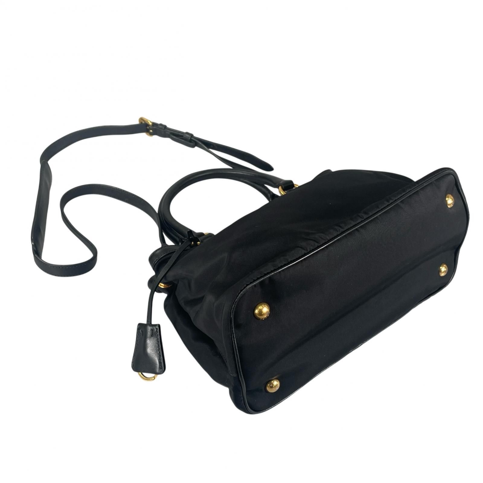 PRADA プラダ 1BA173 ハンドバッグ ナイロン ブラック レディース 2WAY