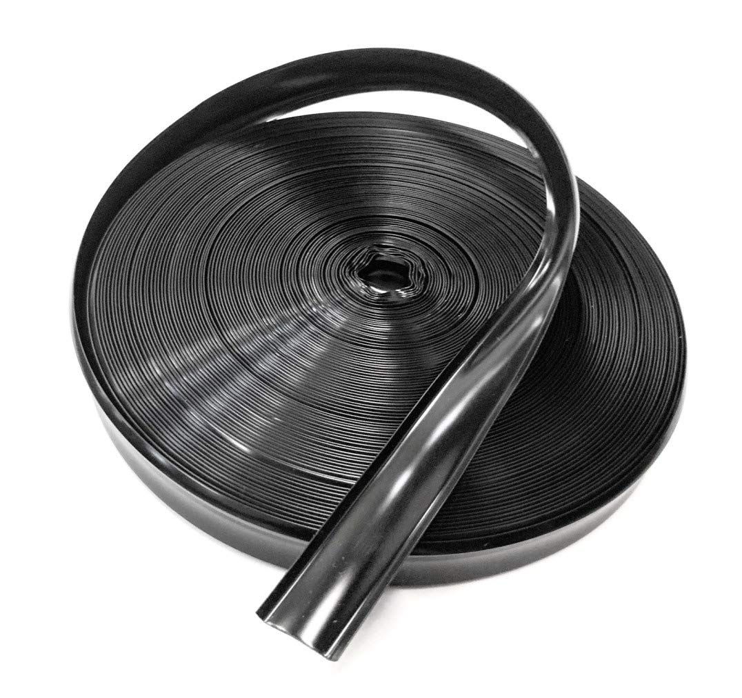 QPN 5/8インチ インサートモールディングトリムねじカバー RVキャンピングカー トラベルトレーラー 35 ft ブラック 5/8VTx 