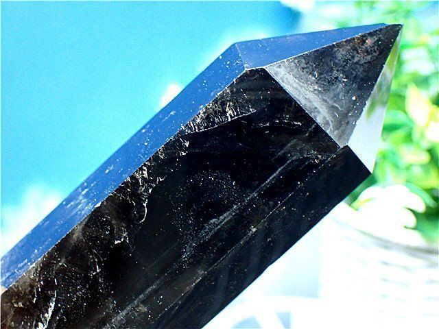 AAA級魔除け高透明度天然モリオン黒水晶クラスターB80C6/224C57B AAA級【魔除け】◇天然モリオン(黒水晶）六角柱YT5C2/38C17B - メルカリ