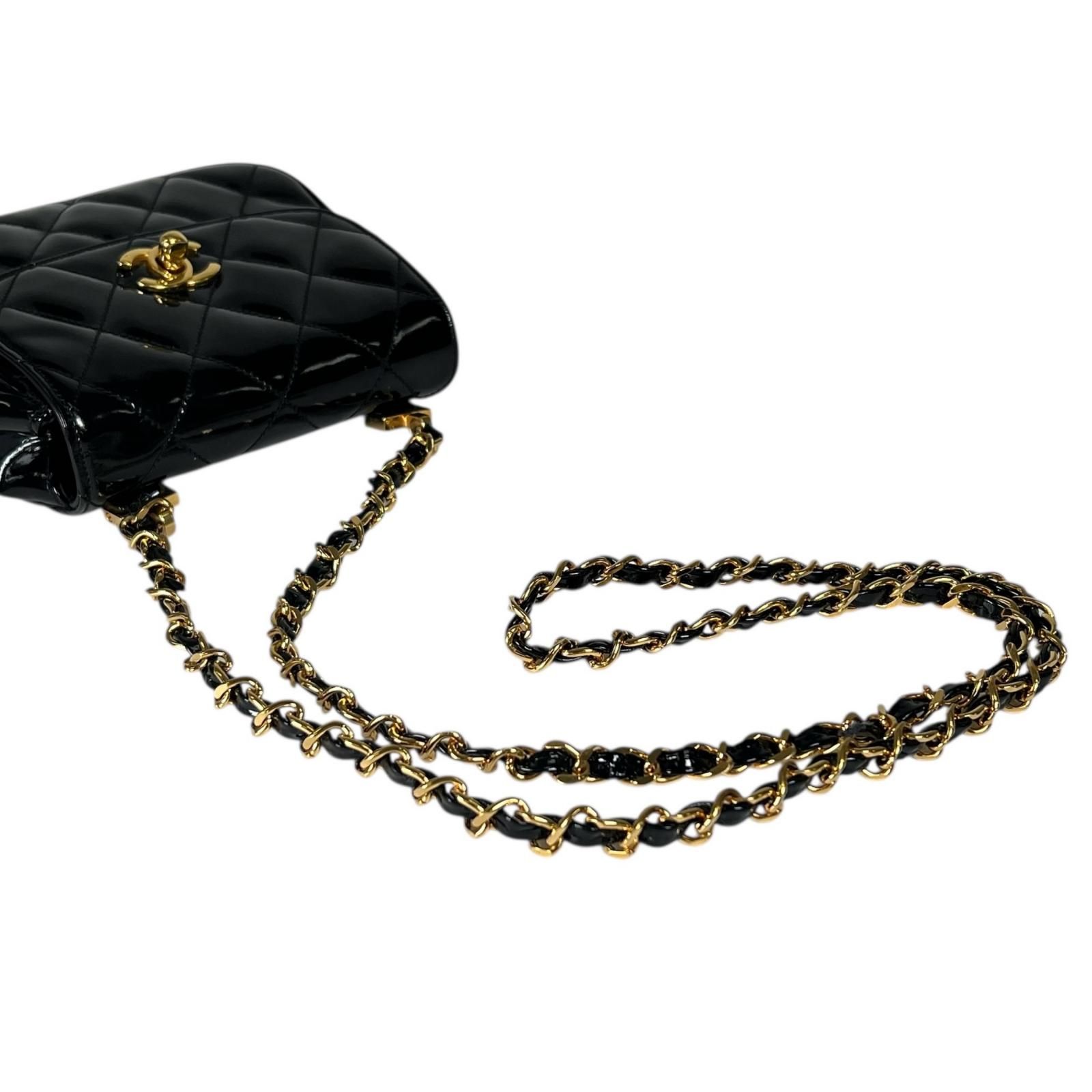 美品 CHANEL シャネル ﾏﾄﾗｯｾ 2368428 ショルダーバッグ エナメル