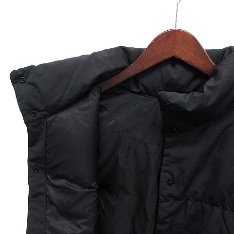 ユニクロ シー UNIQLO C ダウン クロップド ベスト 短丈 ブラック 黒