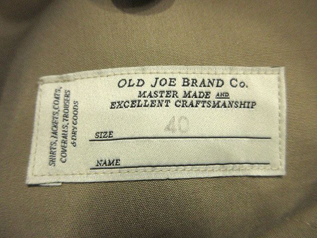 OLD JOE オールドジョー 23SS BONDING DUCK FIELD VEST 2310J-VT02