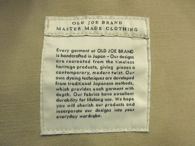 OLD JOE オールドジョー 23SS BONDING DUCK FIELD VEST 2310J-VT02