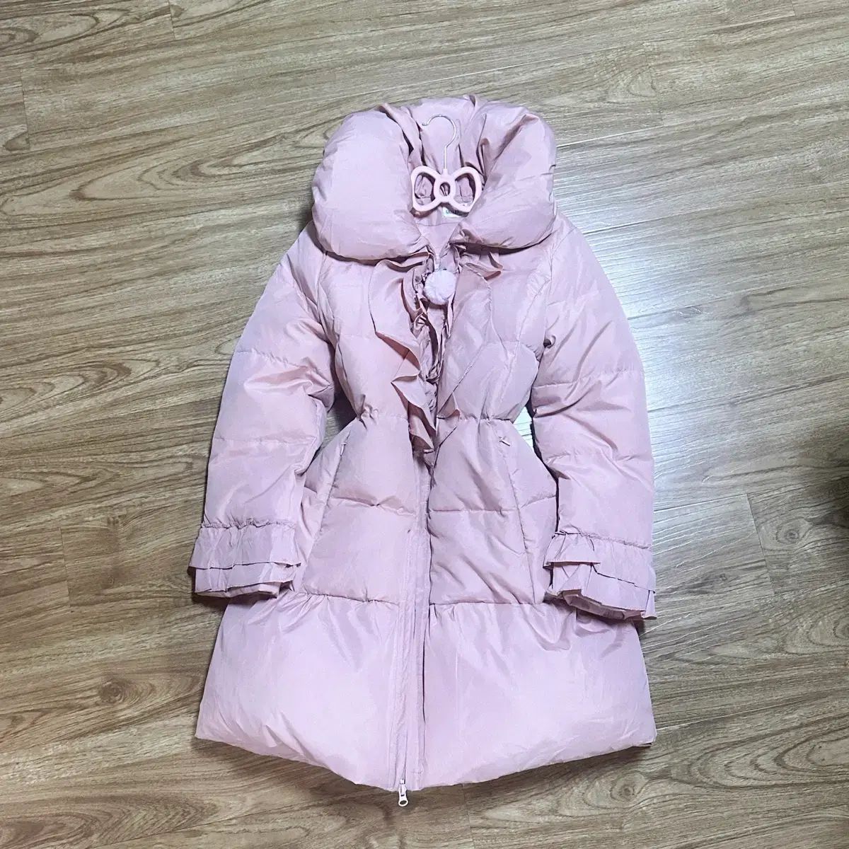 本日限定値下げ！新品 リズリサ♥レア 姫系 姫ギャル 薔薇柄ダウンコート ヴィンテージ ピンク リボン ダウン 姫ギャル ロイヤル ラテ 姫カジ