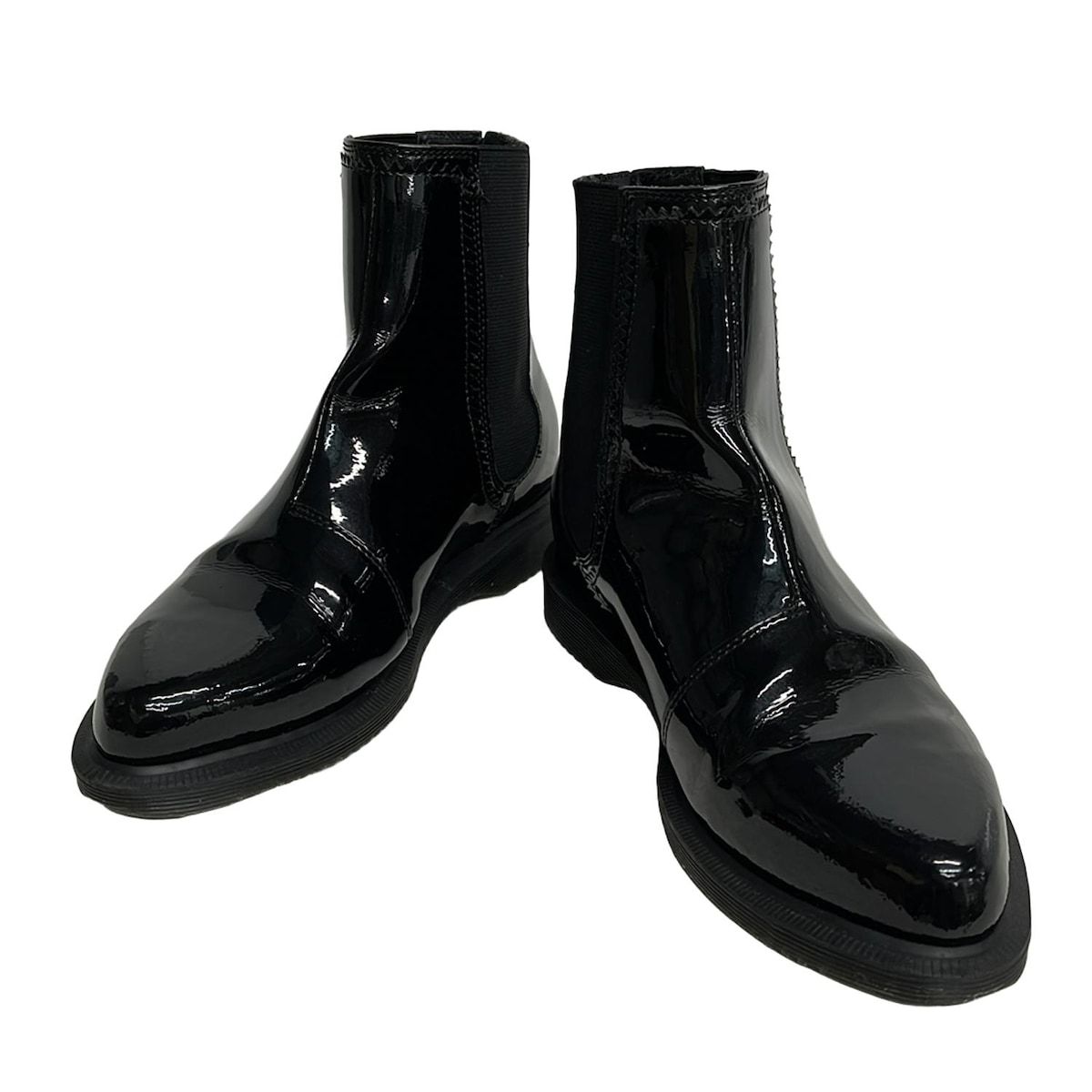 Dr.Martens ドクターマーチン ショートブーツ 4 UK レディース - 黒 サイドゴア airwair レザー