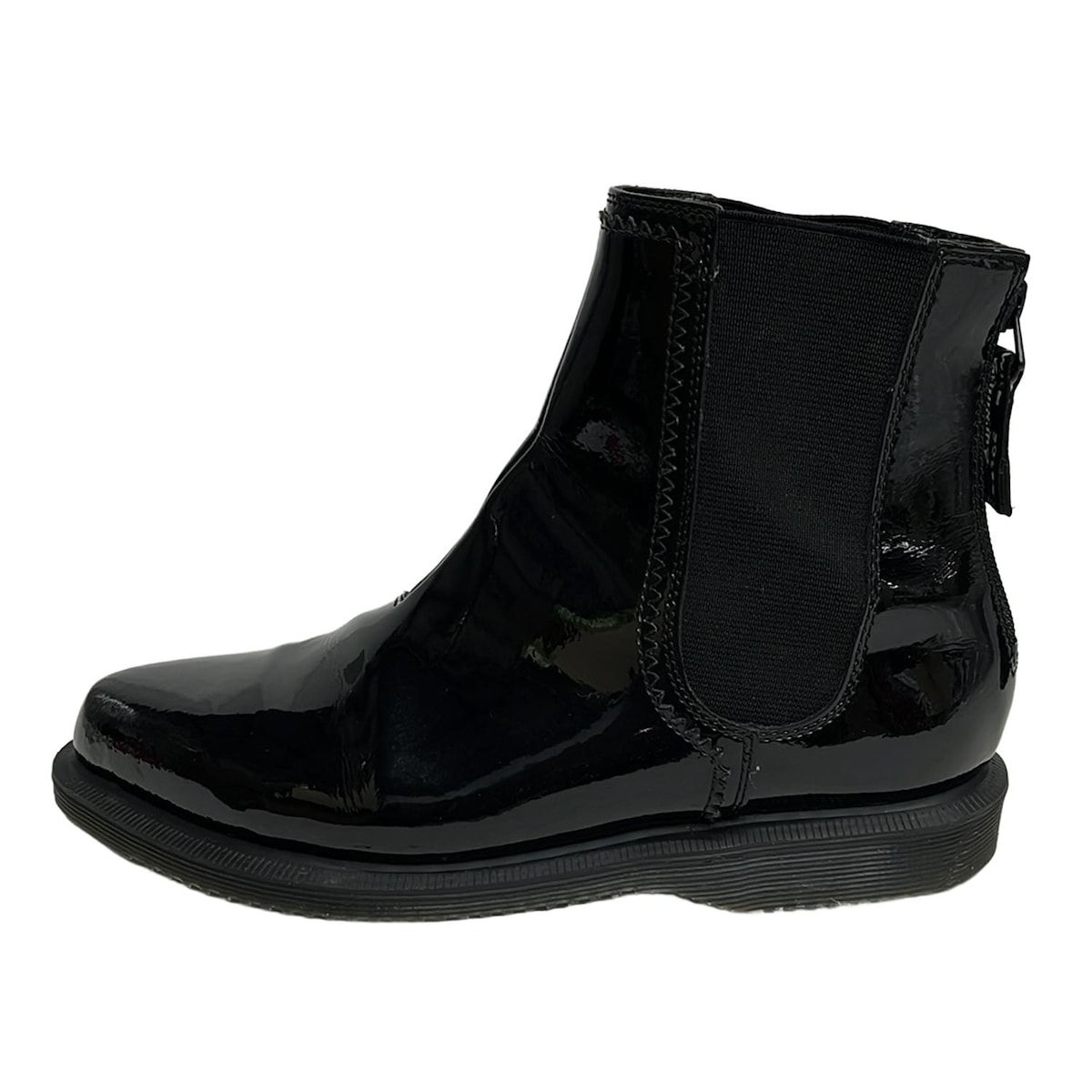 Dr Martens ドクターマーチン ショートブーツ 4 UK レディース 黒 サイドゴア airwair レザー