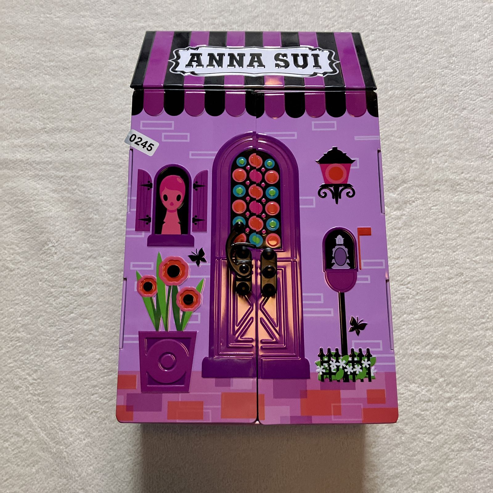 ANNA SUI アナスイ 限定デザイン缶ケース ハウス型ボックス 0245