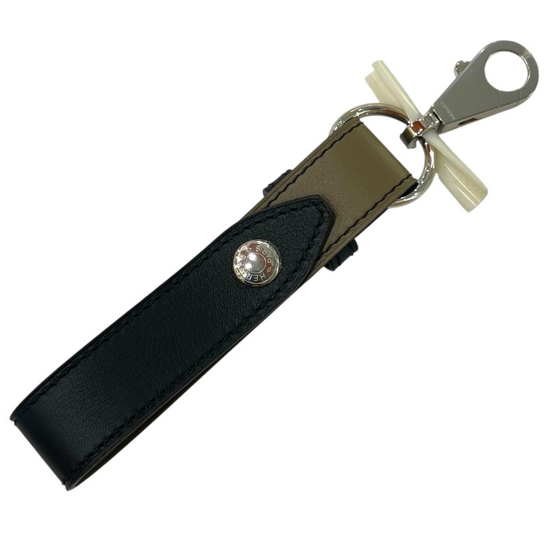 エルメス HERMES フェデル 手袋ホルダー ブラック エトゥープ|シルバー金具金具 スイフト レディース キーホルダー