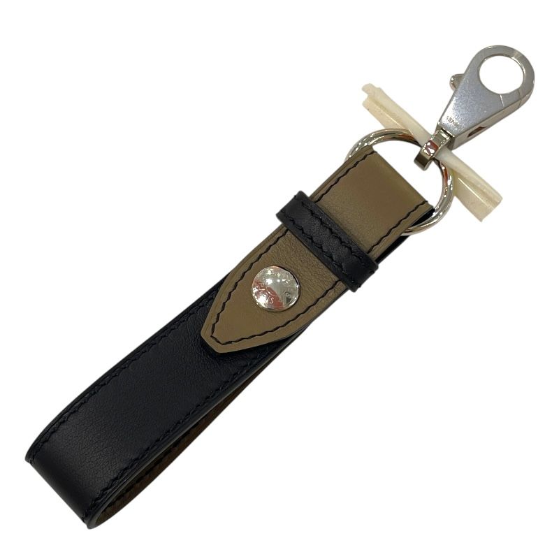 エルメス HERMES フェデル 手袋ホルダー ブラック エトゥープ シルバー金具金具 スイフト レディース キーホルダー
