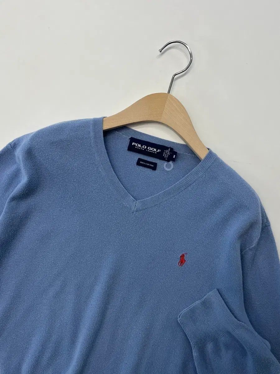 新品未使用 ラルフローレン ピマコットン Vネック ニット セーター　2568 Polo Ralph Lauren ポロ ラルフローレン Vネック ピマコットンニット