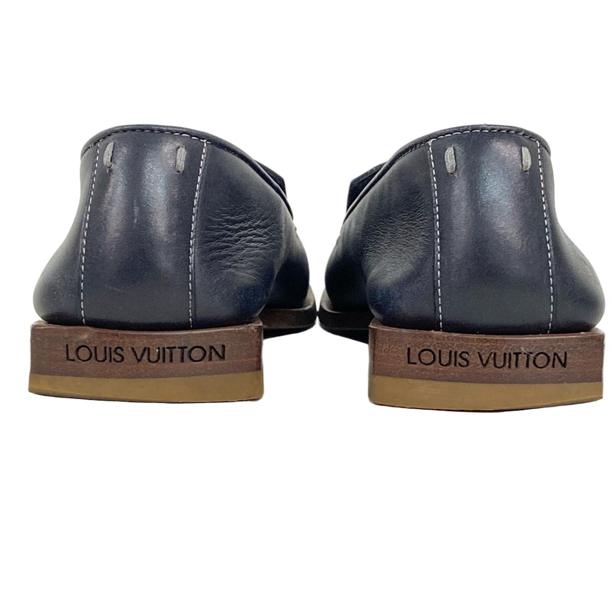 ルイヴィトン　サイズ表記「34 1/2」22センチ　カーキローファー メンズ すべてのメンズシューズ - ローファー＆モカシン｜ルイ