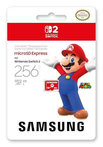 任天堂ライセンス商品 Samsung microSD Express Card 256 GB for Nintendo Switch 2 サムスン マイクロSDエクスプレスカード s