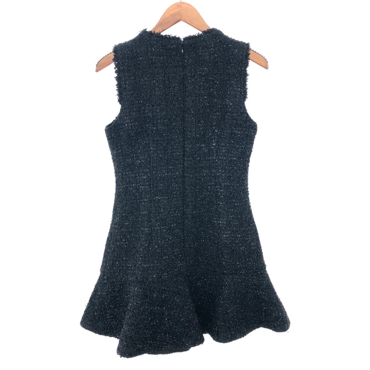 Kate spade ケイトスペード フラウンス ツイード ドレス サイズ:0 ラメ
