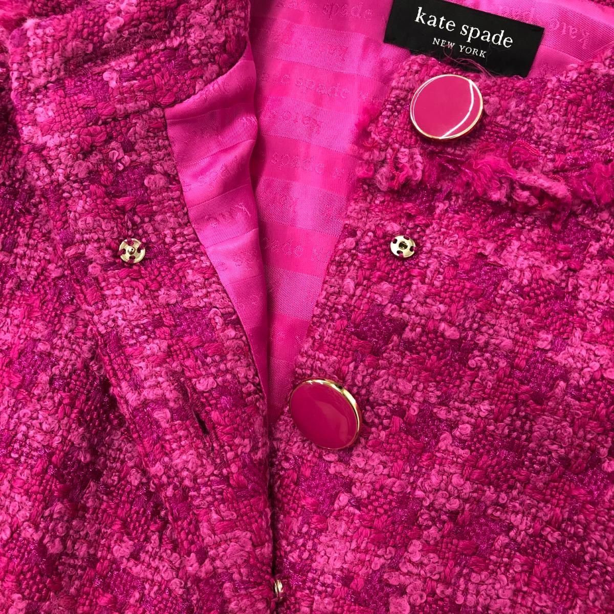 Kate 配送 spade ケイトスペード キャデラック ツイード ドレス サイズ