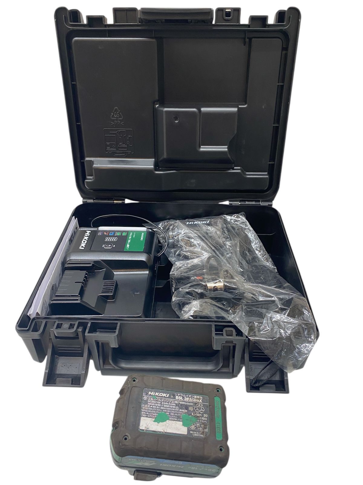 管理番号-SK HiKOKI ハイコーキ コードレスインパクトドライバ WH 36 DC 2 XPBSZ | 本体 充電器 バッテリー