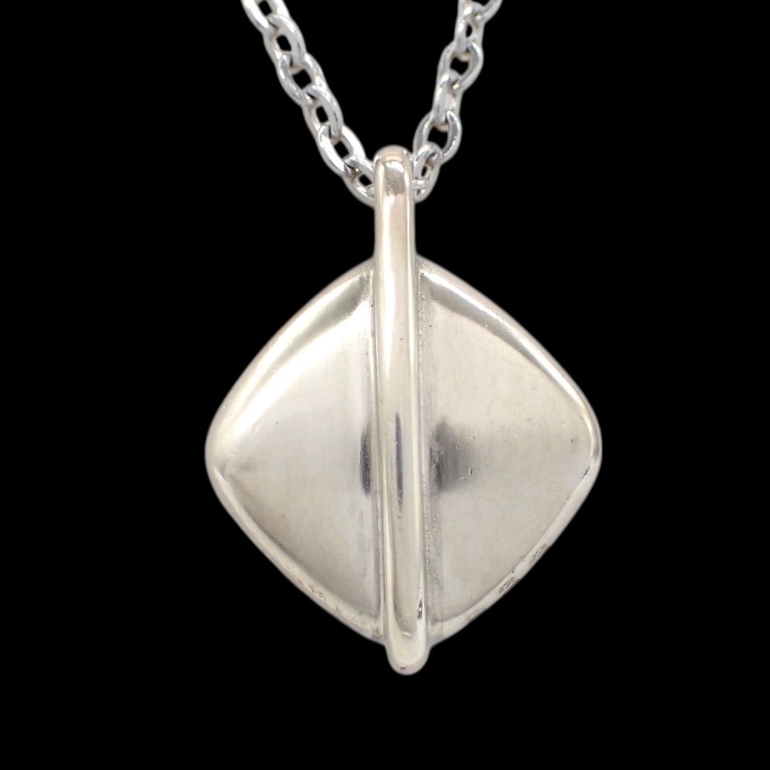 ジョージジェンセン 233 ネックレス 925 菱形 リーフ シルバー 4283