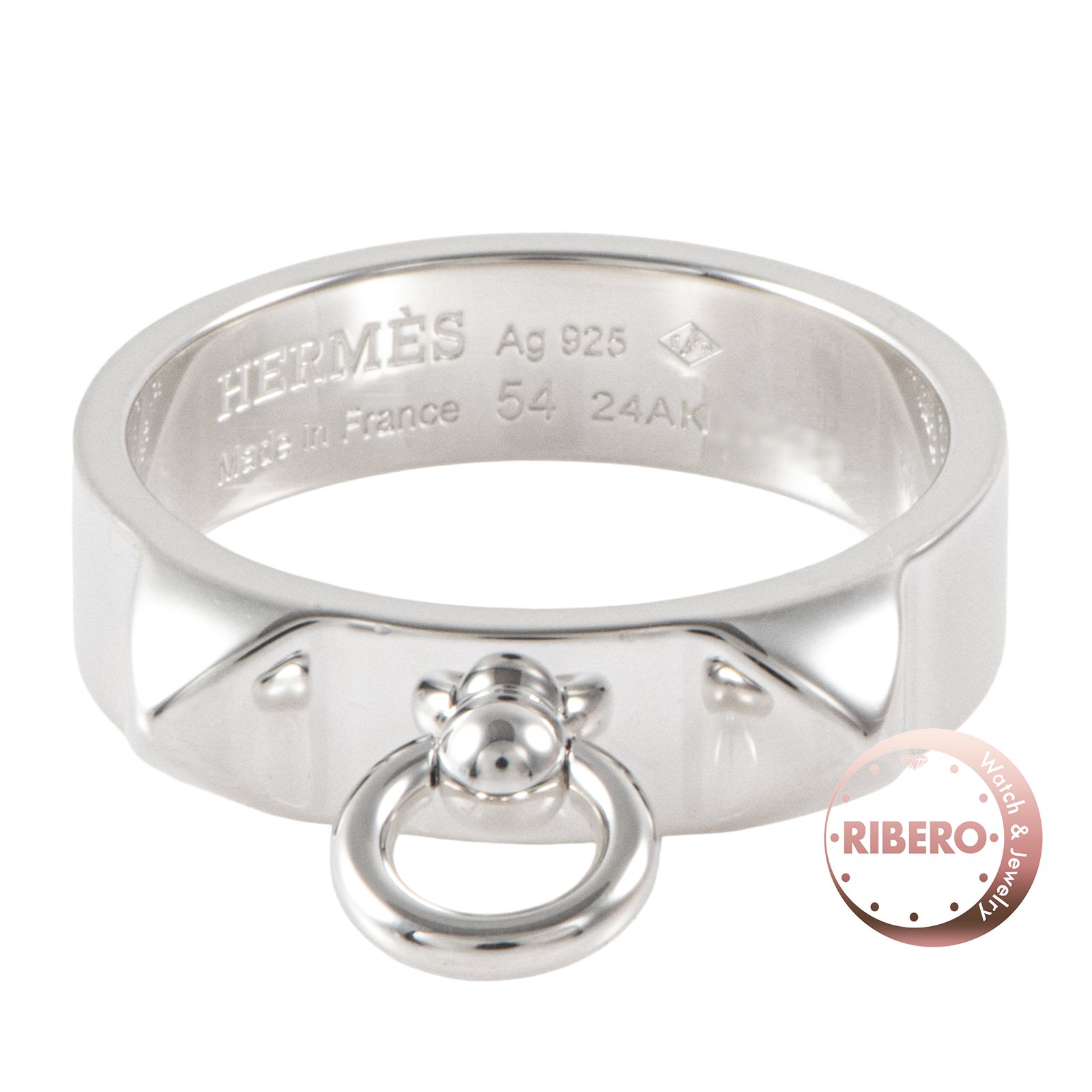 HERMES エルメス コリエ ド シアン PM リング 指輪 14号 シルバー