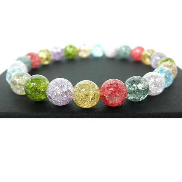 ☆ミラクル クラッシュ クリスタルブレスレット8個セット（クラック