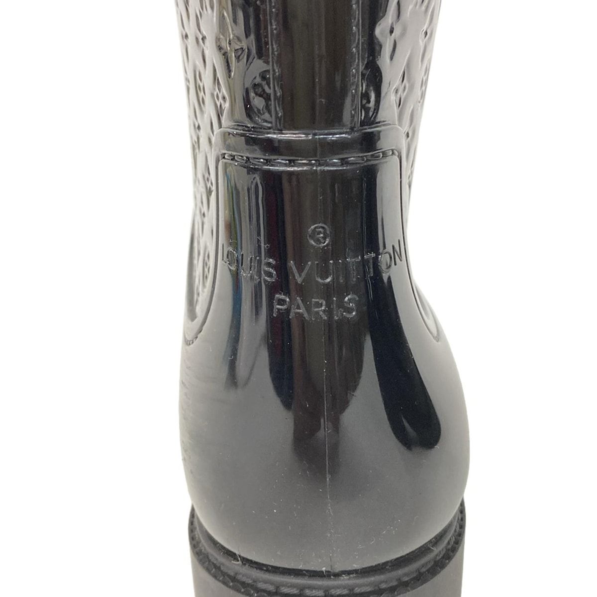 LOUIS VUITTON(ルイヴィトン) レインブーツ 35 レディース美品 - 黒