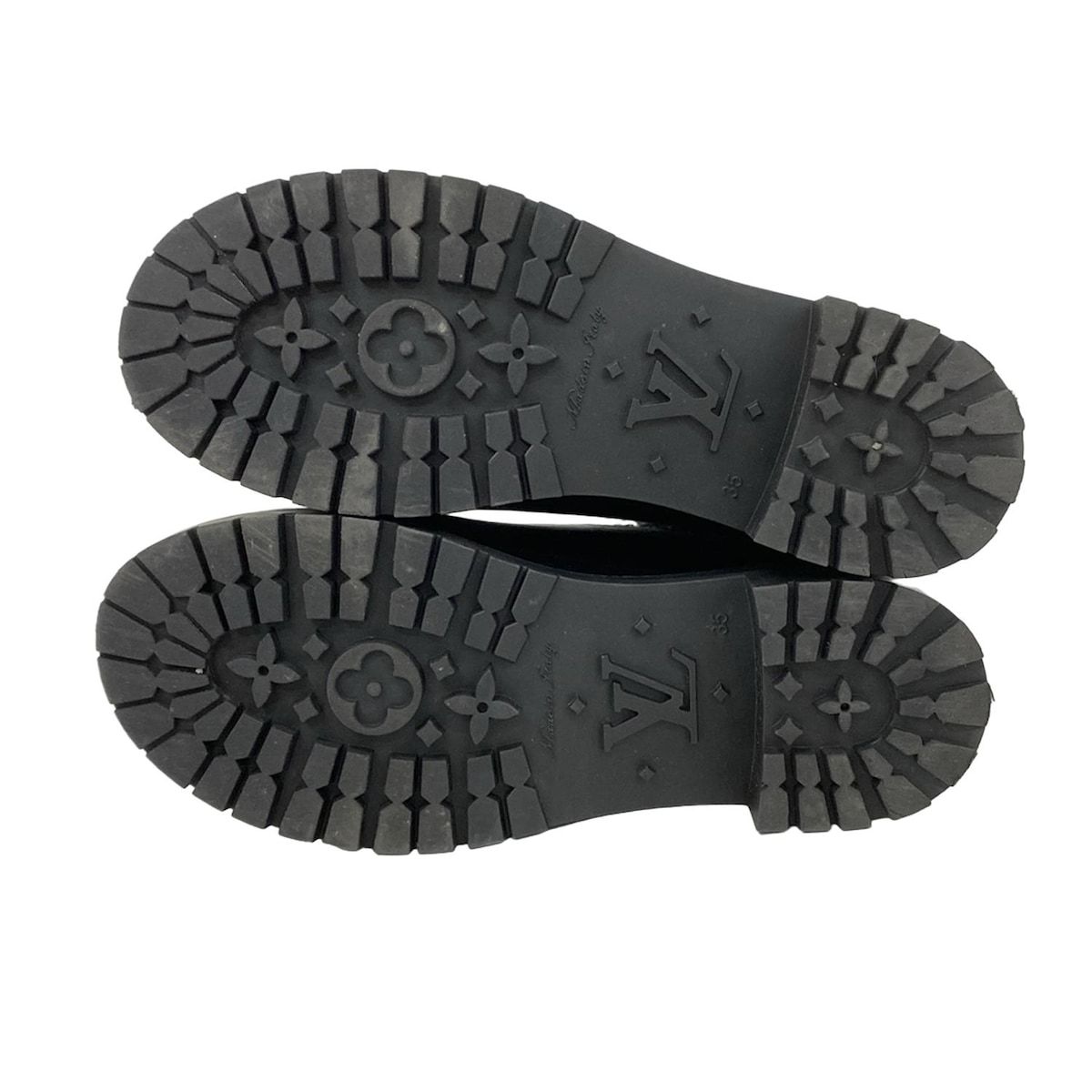 LOUIS VUITTON(ルイヴィトン) レインブーツ 35 レディース美品 - 黒