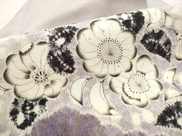 平和屋着物●染色作家　小倉淳史　九寸名古屋帯　辻が花　正絹　逸品　CABB0612hy 平和屋着物○染色作家 小倉淳史 九寸名古屋帯 辻が花 正絹 逸品