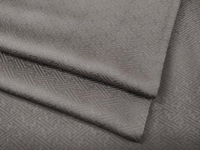 平和屋着物●上質な色無地 紗綾形地紋 薄色 正絹 ut