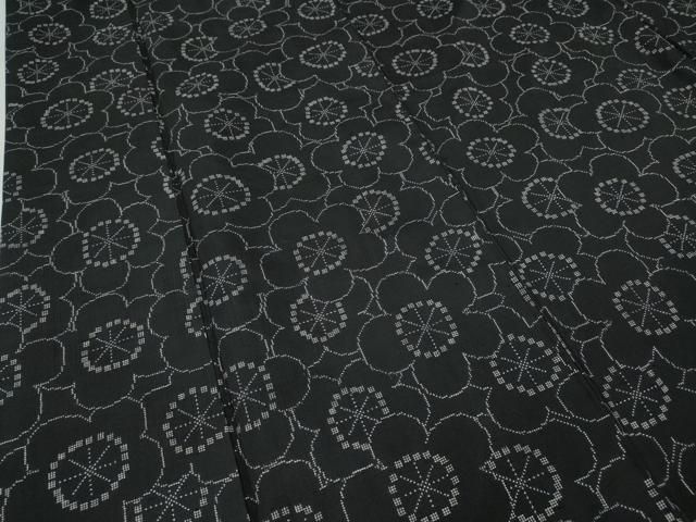  平和屋着物 本場大島紬 7マルキ 舞梅文 正絹 ut 紬 着物