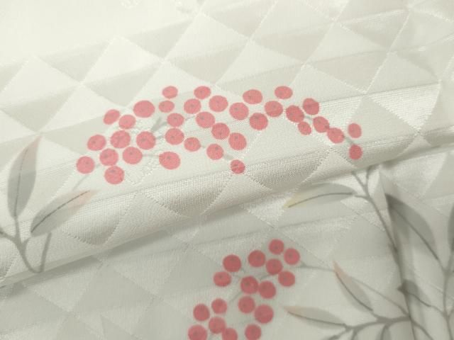 平和屋着物○長襦袢 無双仕立て 手描き 南天文 正絹 逸品 CABA8272ut