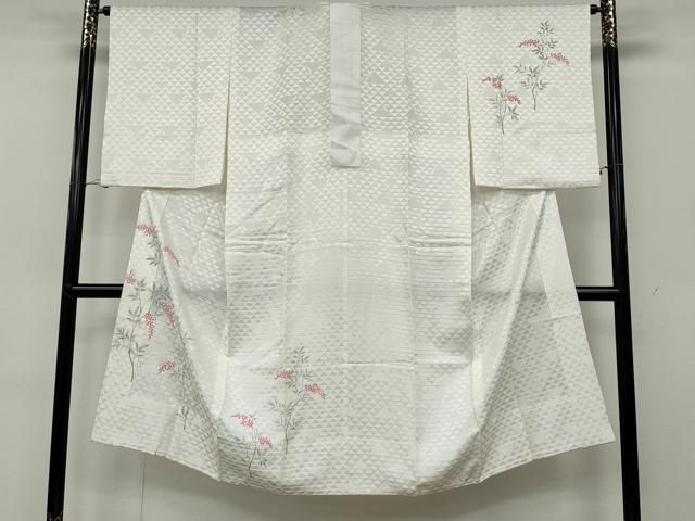 平和屋着物 長襦袢 無双仕立て 手描き 南天文 正絹 ut