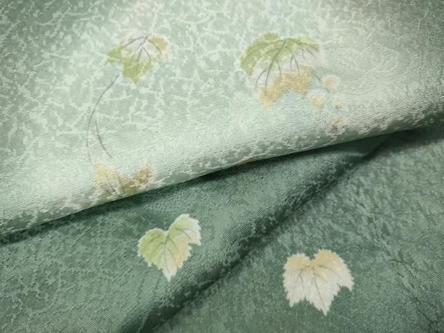 平和屋着物●長襦袢　無双仕立て　蔦の葉文　蛍暈し　やまと誂製　正絹　逸品　CABA8274ut 平和屋着物○長襦袢 無双仕立て 蔦の葉文 蛍暈し やまと誂
