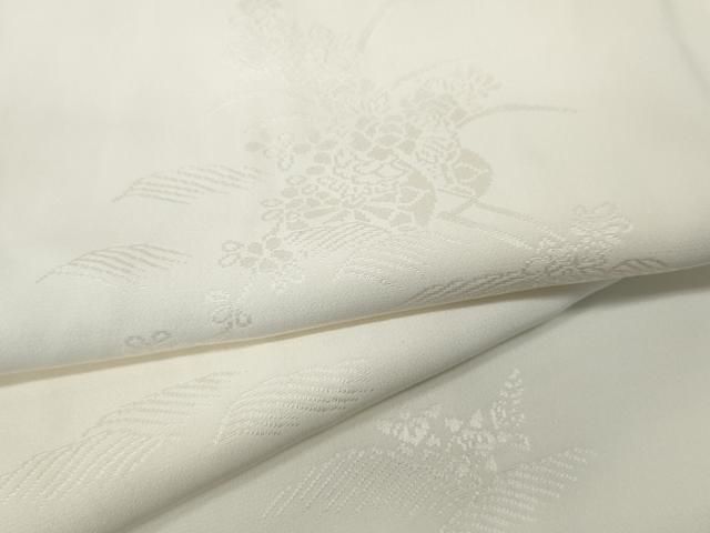 平和屋着物 長襦袢 無双仕立て 立波花車地紋 正絹 ut